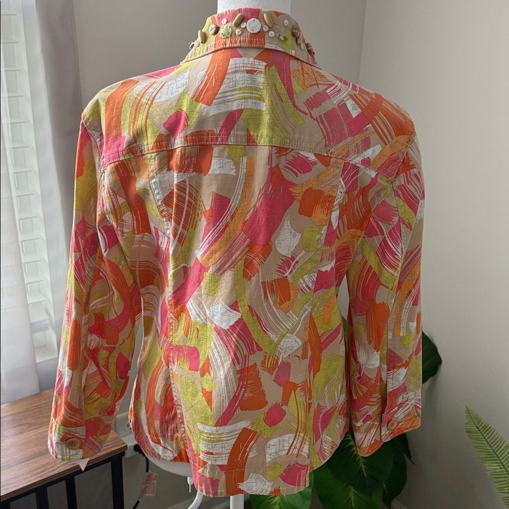 Ruby Rd. Multicolor Jean Jacket - Picture 4 of 8